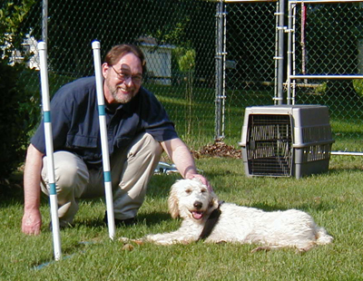 Chien on Adoption Day with Dave